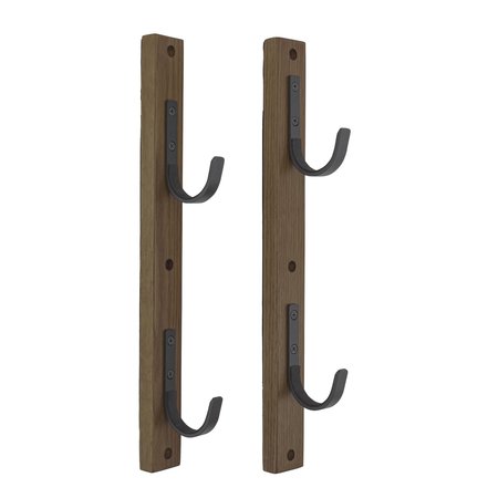 ALLEN CO Gun Collector Hardwood Gun Rack, Holds 2-Firearms, Brown/Black 5659